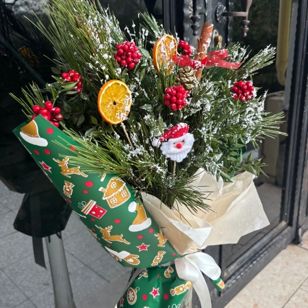 Kokina Buketi yılbaşı yeni yıl çiçeği